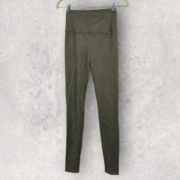 Aritzia Wilfred Free Daria Faux Suede Leggings Taupe High Rise Size XS‎ Minimal - Picture 3 of 14